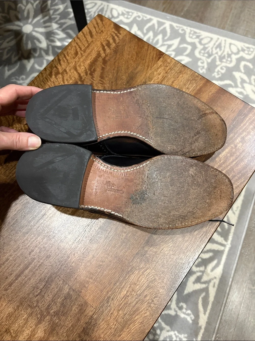 Allen Edmonds Sanford. Black. 9.5.